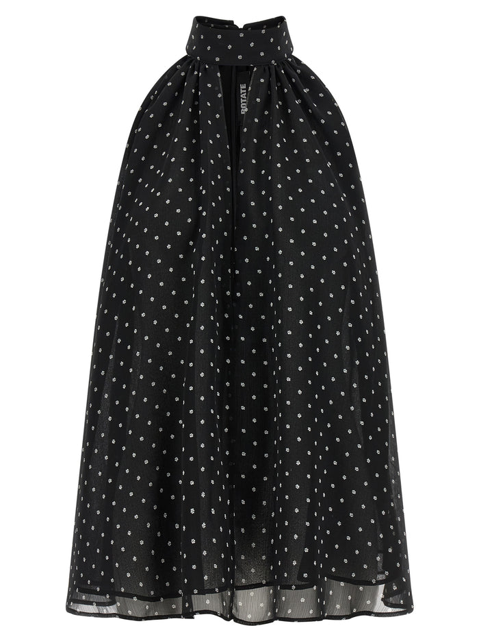Rotate Birger Christensen 'Halterneck Bow' Top