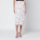 Rotate Birgerchristensen Lilac Striped Pencil Skirt