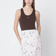 Rotate Birgerchristensen Brown Cottonblend Tank Top