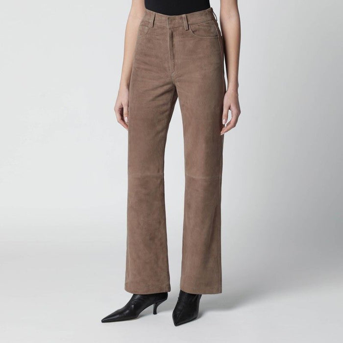 Rotate Birgerchristensen Brown Suede Trousers