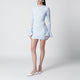 Rotate Birgerchristensen Light Blue Ruffled Mesh Mini Dress