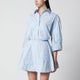 Rotate Birgerchristensen Flower Oversized Shirt In Organic Cotton, Plein Air