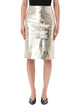 Rotate Birgerchristensen Rotate Metallic Leather Pencil Skirt