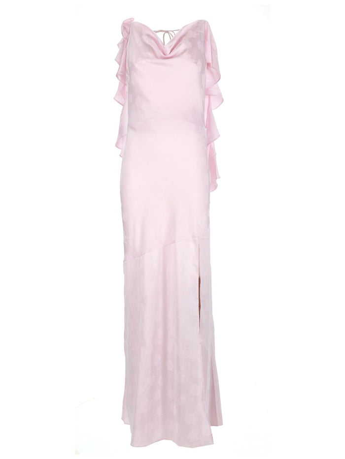 Rotate Birgerchristensen Long Waterfall Dress