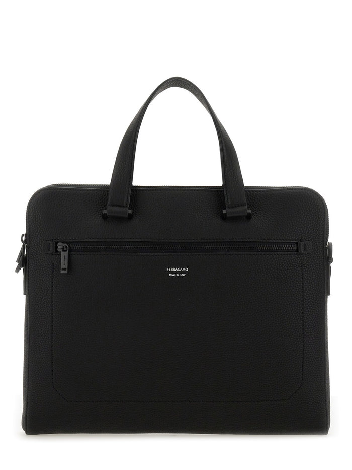Ferragamo Leather Business Bag