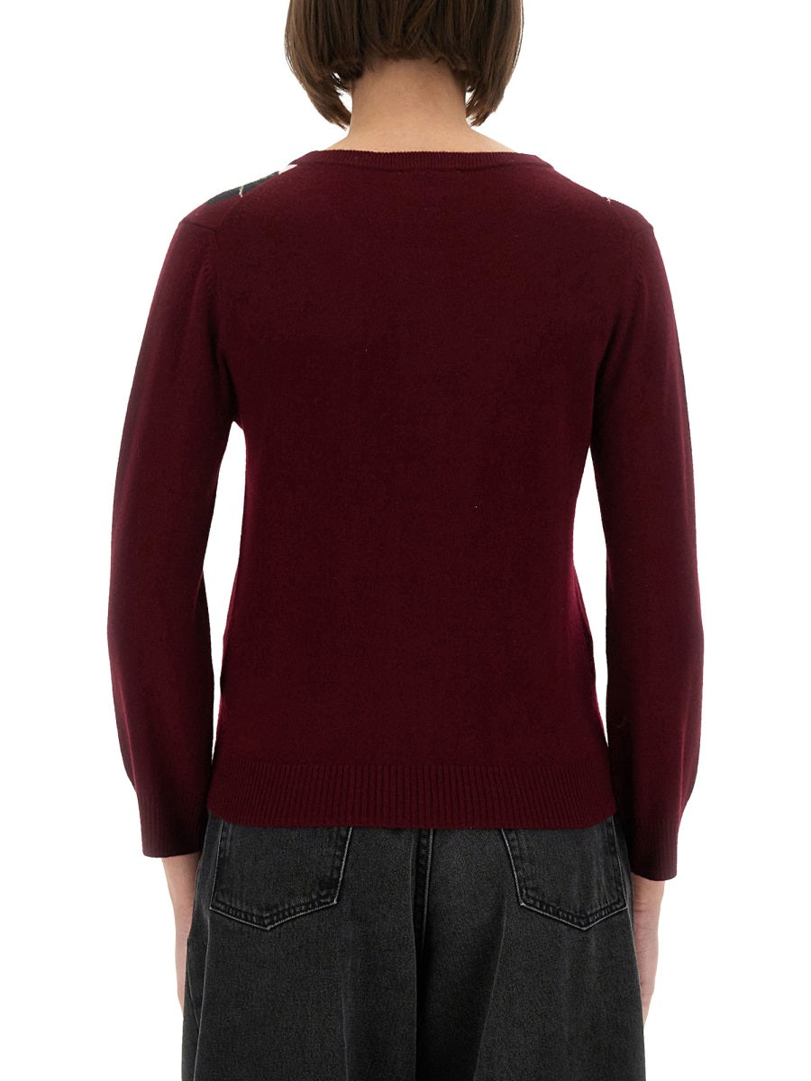Ganni Jacquard Cashmere Cardigan