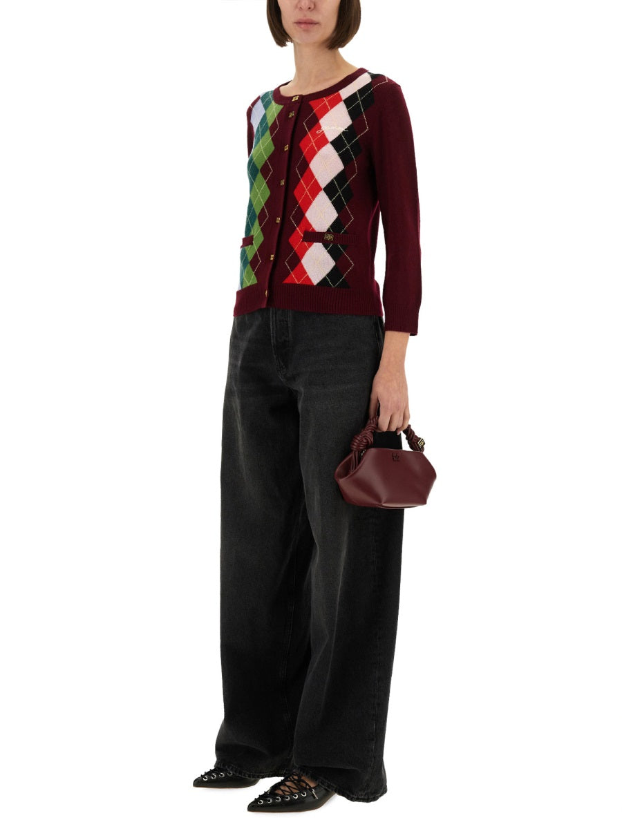 Ganni Jacquard Cashmere Cardigan
