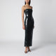Rotate Birgerchristensen Olive Black Sequined Maxi Dress