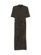 Rotate Birgerchristensen Draped Midi Dress