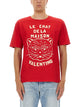 Valentino T-Shirt With "Chat De La Maison" Print