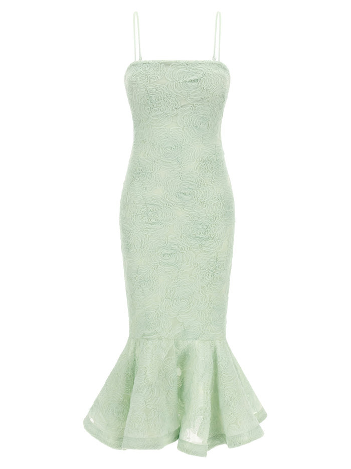 Rotate Birger Christensen 'Flower Mesh Flounce' Dress