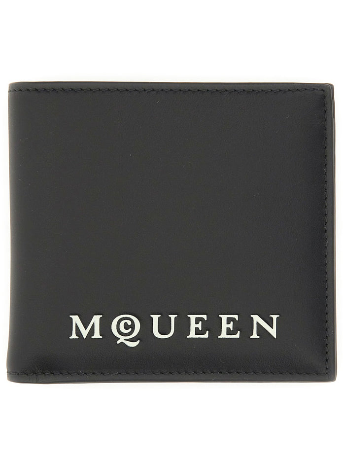 Alexander Mcqueen Bifold Wallet With Logo