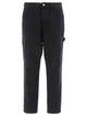 Stussy Black Cotton Trousers
