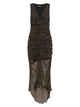 Rotate Birgerchristensen Ruched Midi Dress