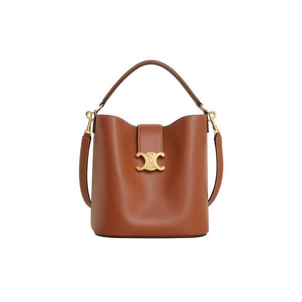 Celine Tan Calf Leather Medium Louise Shoulder Bag