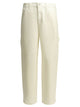 Stussy White Cotton Trousers