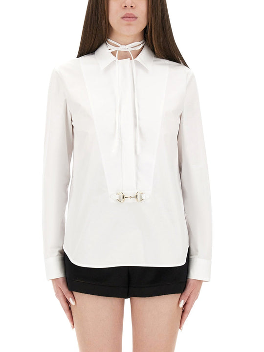 Gucci Cotton Poplin Shirt With Clamp