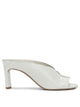 Del Carlo White Calf Leather Leather Heeled Shoes