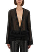 The Attico Embroidered Georgette Blouse