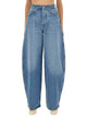 Jacquemus Pantalone In Denim "De-Nimes Ovalo"