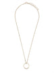 Mm6 Maison Margiela Collana Con Anello Minimal Logo