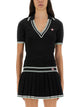 Casablanca Viscose V-Neck Polo Shirt