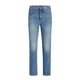 Khaite Finley Short Leg Blue Jeans