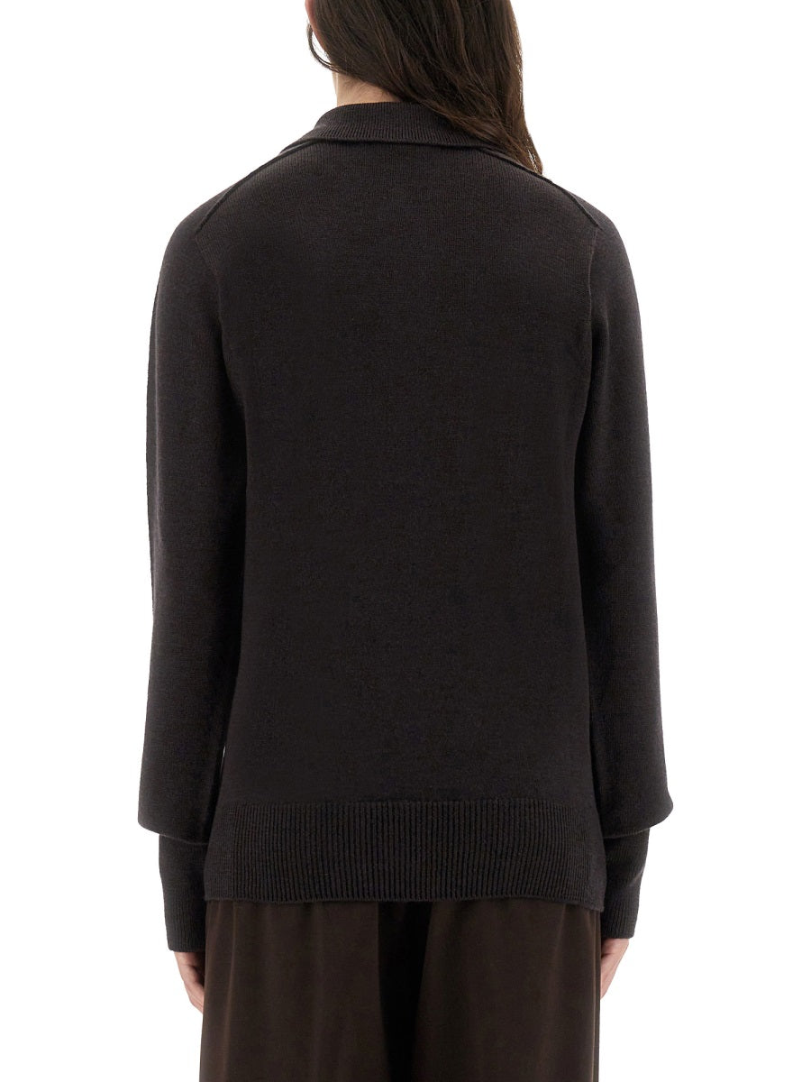 Studio Nicholson "Inverness" Shirt With Polo Collar