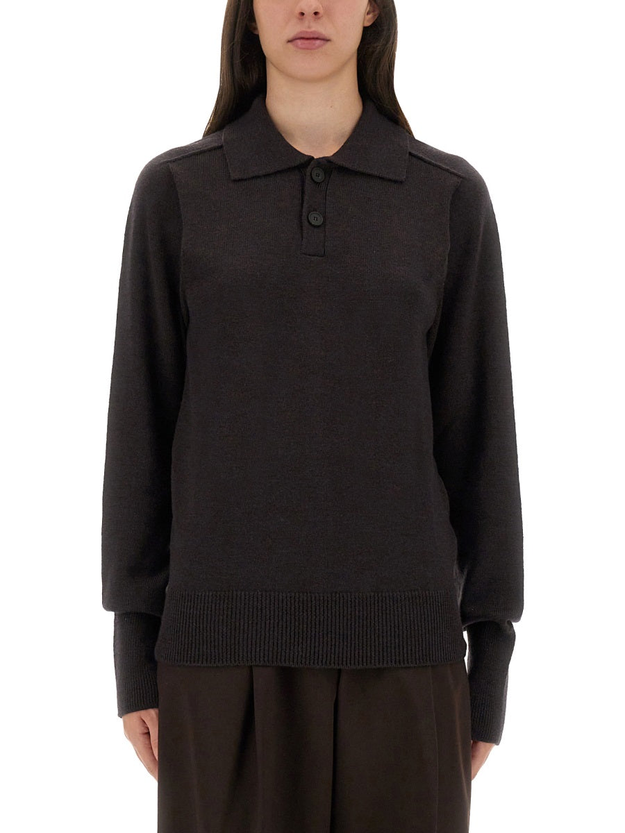 Studio Nicholson "Inverness" Shirt With Polo Collar