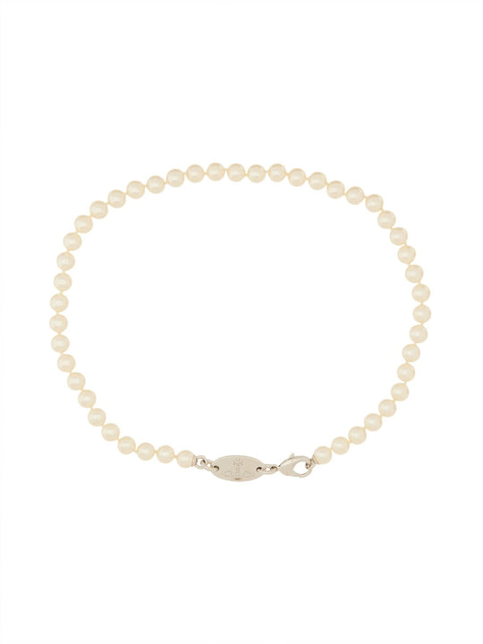 Vivienne Westwood "Stuart" Necklace With Swarowski Pearls