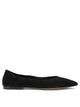 Pomme D'or Black Suede Leather Cow Leather Ballerinas