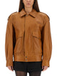 Saint Laurent Oversized Leather Jacket