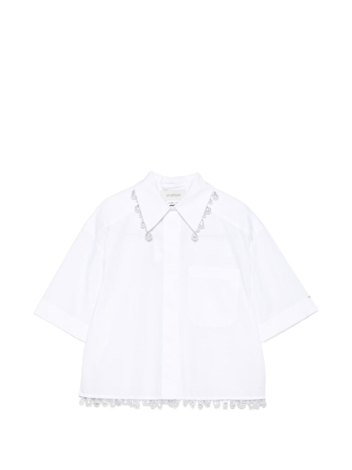 Max Mara Sportmax Cotton Cropped Shirt