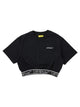 Off-White Crop T-Shirt With Logo