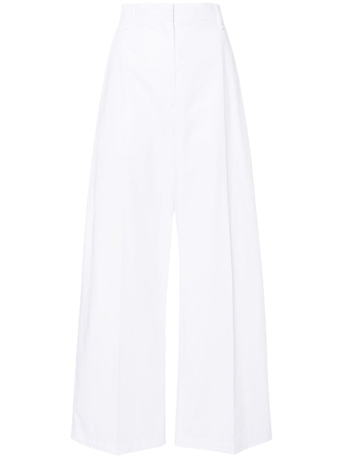 Max Mara Sportmax Wide-Leg Cotton Trousers