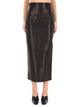 Khaite Leather "Loxley" Skirt
