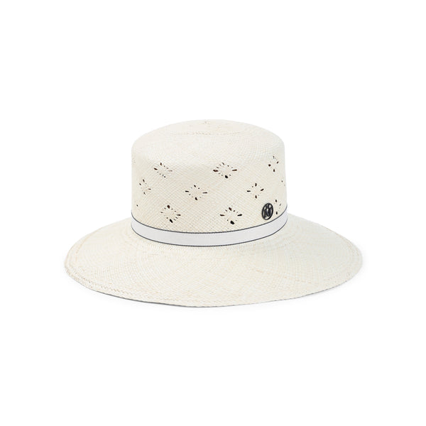 Maison Michel Ludi Plumetis Hat