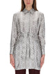 Max Mara Printed Silk Chemisier Dress