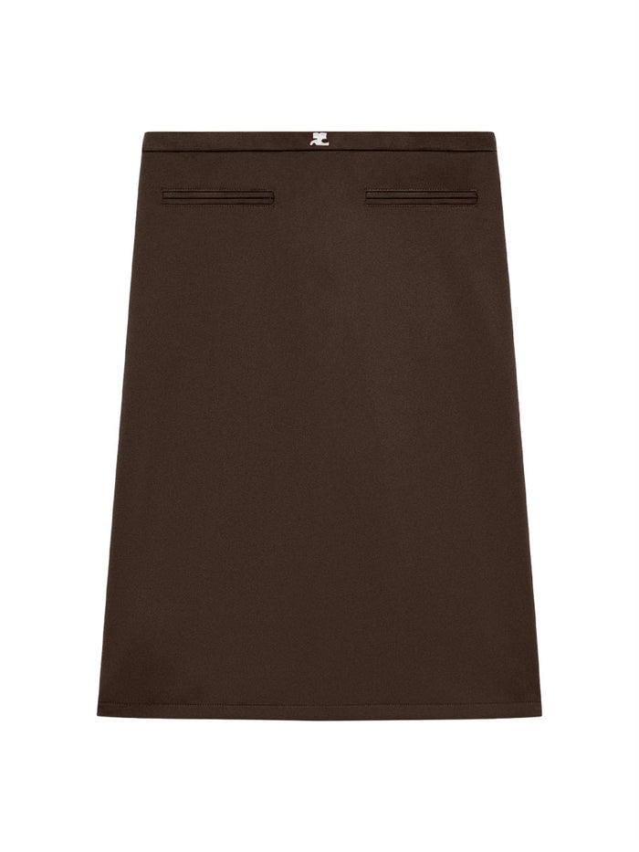 Courreges Midi Skirt With Logo