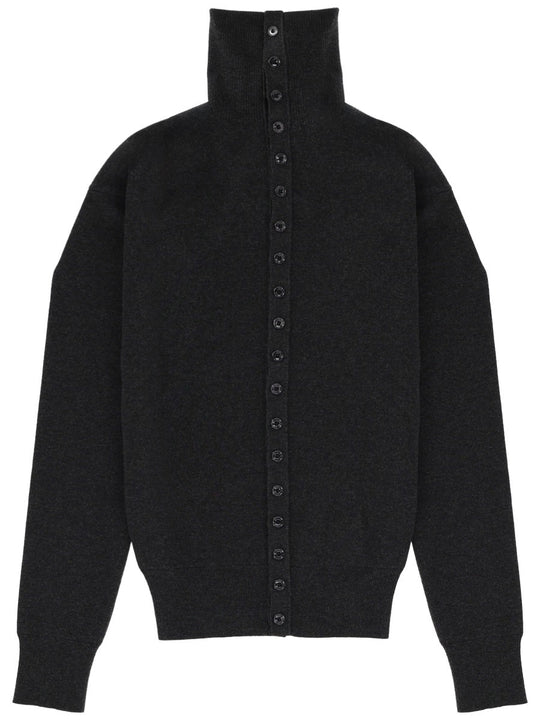 Lemaire High Collar Cardigan