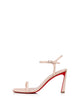 Christian Louboutin Open Sandal In Leather With Strap