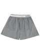 Sporty&Rich Striped Logo Shorts