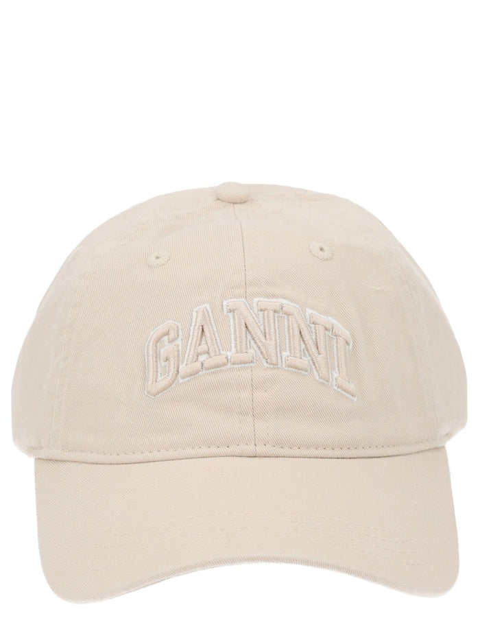 Ganni Baseball Hat With Logo