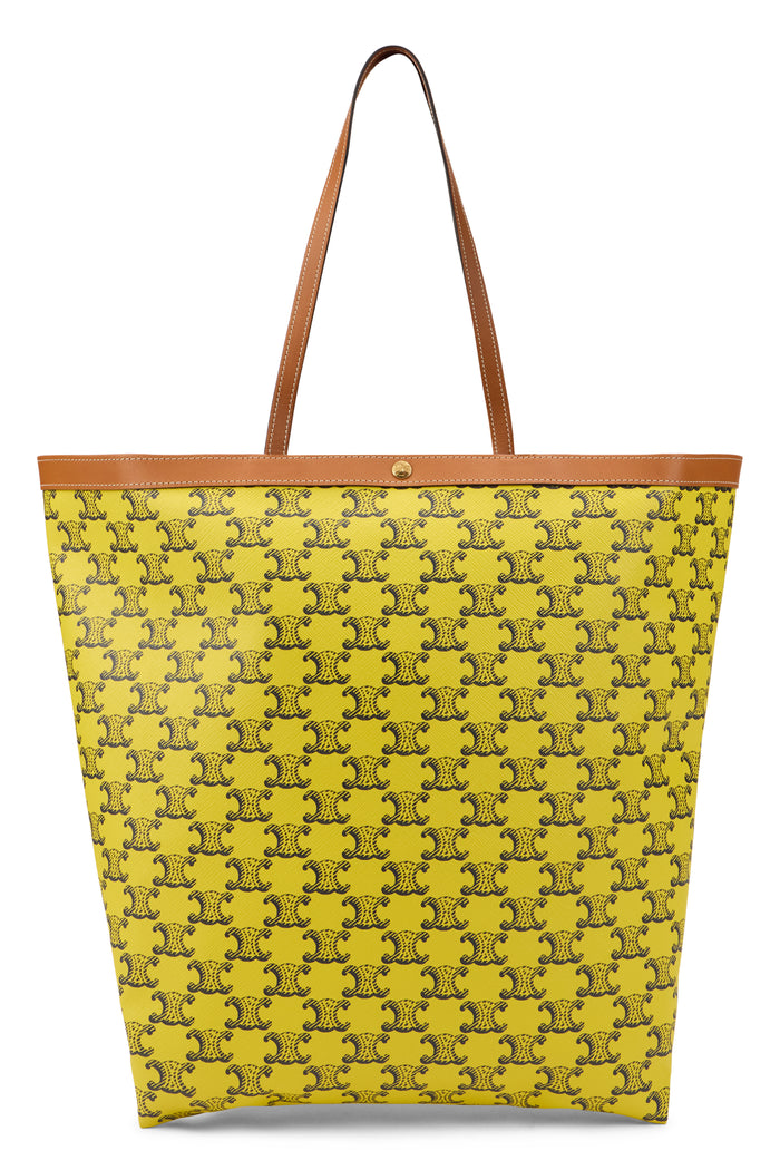 Celine Flat Medium Fabric Shopper Triomphe