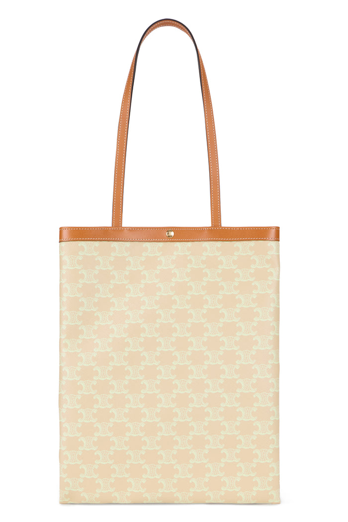Celine Medium Tote Bag In Triomphe Canvas