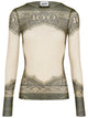 Jean Paul Gaultier Top With "Cartouche" Print