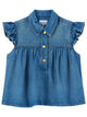 Ganni Sleeveless Top With Collar