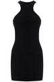 Courregès Black Cotton Mini Dress