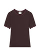 Courregès Burgundy Cotton T-Shirt