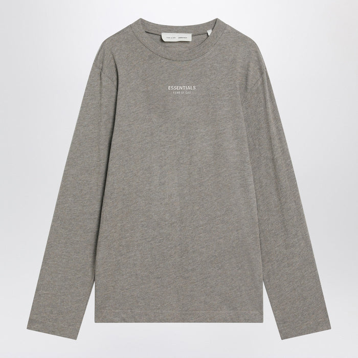 Fear Of God Essentials Grey Cotton-Blend Top